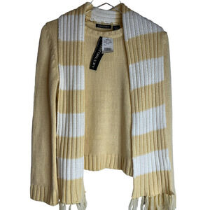 NWT Tom Foolery Pullover Sweater Removable Scarf